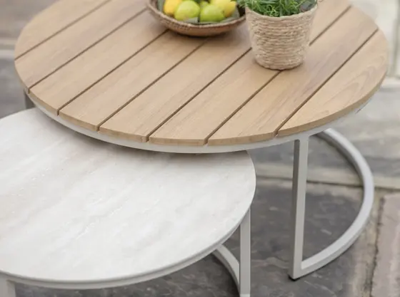 Miami L Shape Sofa with Duo Coffee Table, Sofa Chair & Footstool - image 6