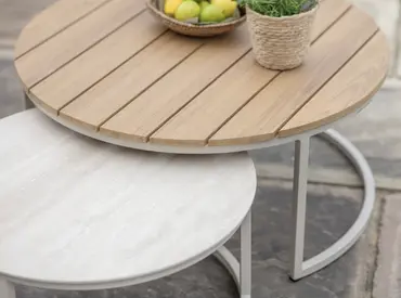 Miami L Shape Sofa with Duo Coffee Table, Sofa Chair & Footstool - image 6