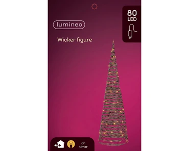 Micro Led Cone Gb Wicker Steady Outdoor