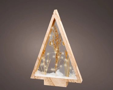 Micro Led Frame Light Plywood Triangle Tree Steady Bo Indoor