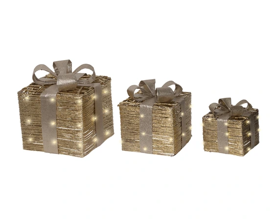 Micro Led Giftbox Paper Steady Bo Indoor Gold - image 1