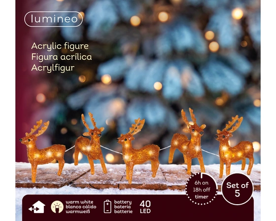 Micro LED reindeer acryl steady BO outdoor - image 3