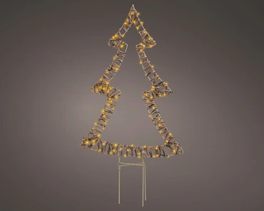 Micro Led Stake Light Wicker Steady Bo Outdoor - image 3