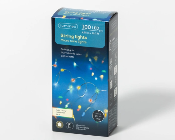 Micro LED String Lights Multicolour 100 LEDs - image 1