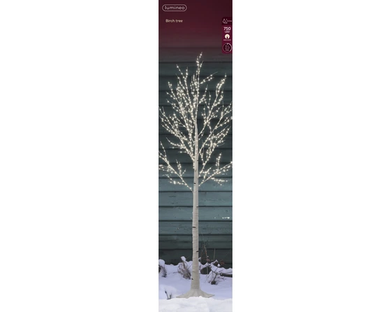 Micro Led Tree Gb Pvc Birch Steady Outdoor - image 1