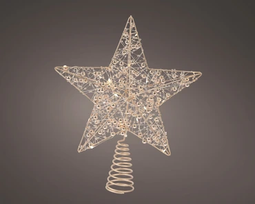 Micro LED treetopper pvc star steady BO indoor