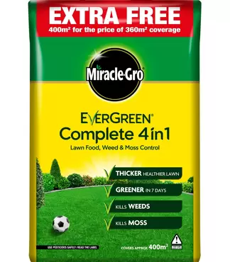Miracle-Gro Evergreen 4 In 1 Complete 360M² + 10% EF