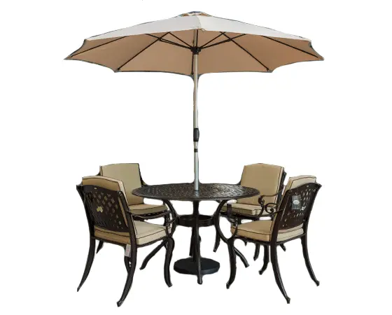 Mississippi 4 Seat Round Set (Bronze & Cream) - image 1