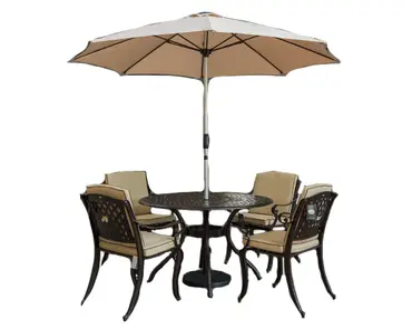 Mississippi 4 Seat Round Set (Bronze & Cream) - image 1
