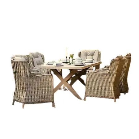 Monterey 6 Seater Rectangular Dining Set Armchair - image 1