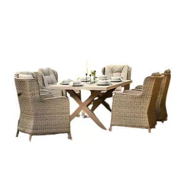 Monterey 6 Seater Rectangular Dining Set Armchair - image 1