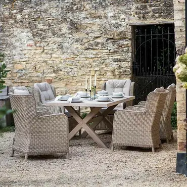 Monterey 6 Seater Rectangular Dining Set Armchair - image 2