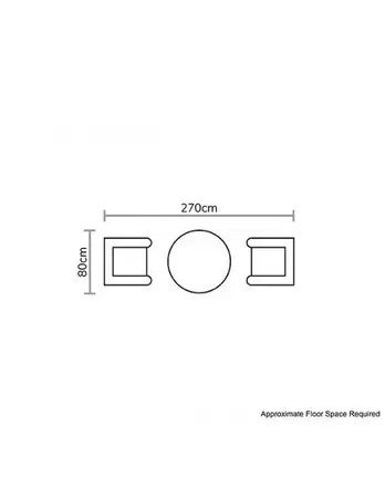 Monterey 80cm Bistro Set - image 5