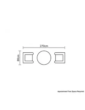 Monterey 80cm Bistro Set - image 5