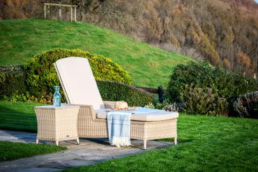 Monterey Rattan Lounger with Side Table - image 2