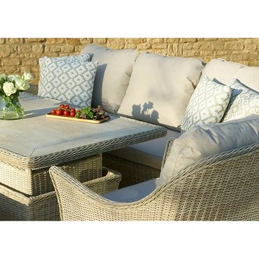 Monterey Sandstone Rattan 3 Seater Sofa Set - image 3