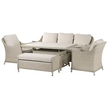 Monterey Sandstone Rattan 3 Seater Sofa Set - image 1