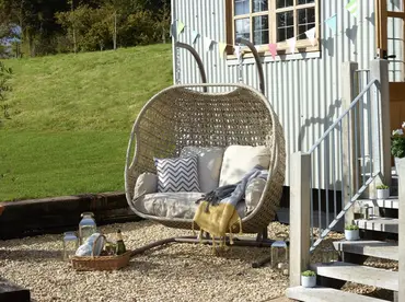 Monterey Sandstone Rattan Double Hanging Cocoon - image 2