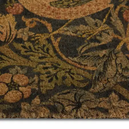 Morris & Co Printed Coir Strawberry Thief Navy 45x75 - image 3