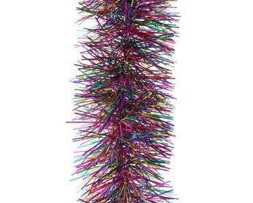 Multicolour Holo Fine Cut Tinsel (200cm X 10cm)