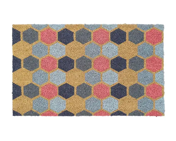 My Mat Coir Geo 2 Hexagon 45cm x 75cm - image 1