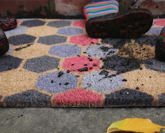 My Mat Coir Geo 2 Hexagon 45cm x 75cm - image 3