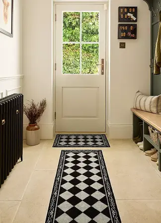 My Mat Nylon Indoor Pattern Manor Tile Runner 50x150 - image 3