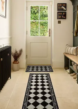 My Mat Nylon Indoor Pattern Manor Tile Runner 50x150 - image 3