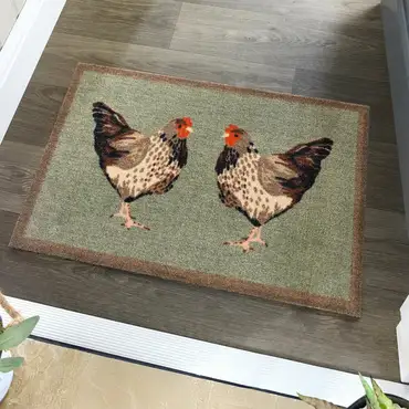 My Mat Nylon Indoor Pattern My Chickens 50x75 - image 4