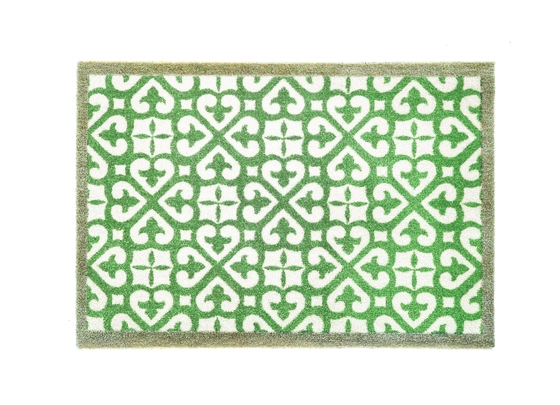 My Mat Nylon Indoor Pattern My Harlequin Tile Green 50x75