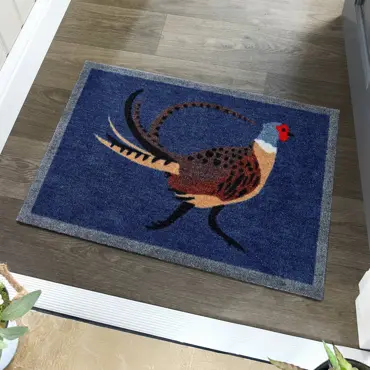 My Mat Nylon Indoor Pattern My Pheasant Blue 50x75 - image 4