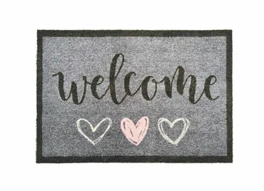 My Mat Nylon Indoor Pattern My Welcome Hearts 50x75
