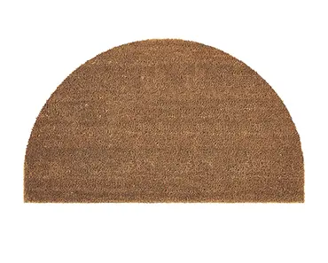 My Mat Plain Coir Half Moon 45x75