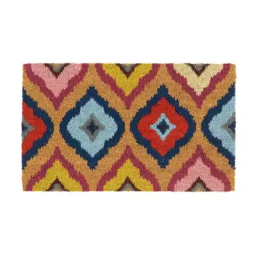 My Mat Printed Coir Bright Ikat 45x75
