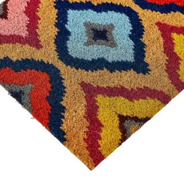 My Mat Printed Coir Bright Ikat 45x75 - image 4