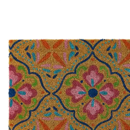 My Mat Printed Coir Bright Tile Doormat 45x75 - image 1