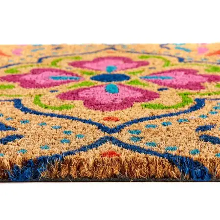 My Mat Printed Coir Bright Tile Doormat 45x75 - image 3
