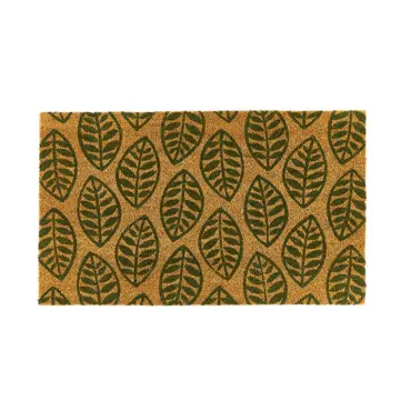 My Mat Printed Coir Green Leaves 45x75