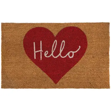 My Mat Printed Coir Hello Heart 45x75 - image 1