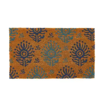 My Mat Printed Coir Ikat Blues Doormat 45x75 - image 1
