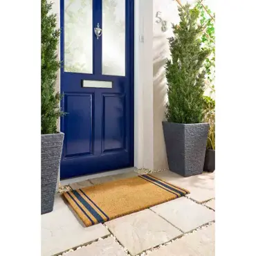 My Mat Printed Coir Navy Border Stripe 45x75 - image 2