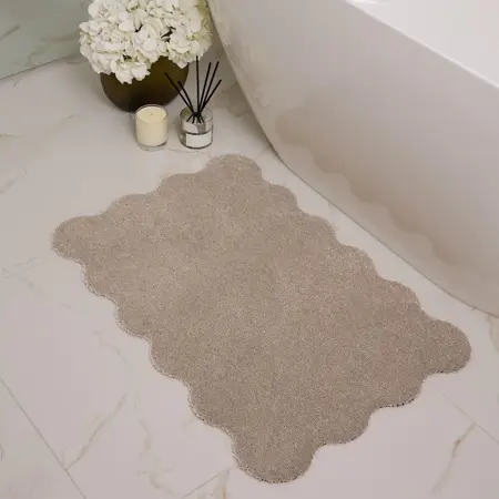 My Mat Soft Bathroom Beige 50x80 Scallop - image 2