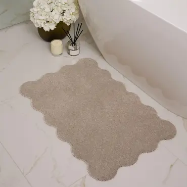 My Mat Soft Bathroom Beige 50x80 Scallop - image 2
