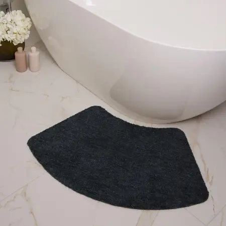 My Mat Soft Bathroom Charcoal 50x80 Curve - image 2