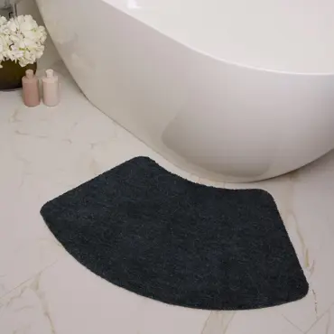 My Mat Soft Bathroom Charcoal 50x80 Curve - image 2