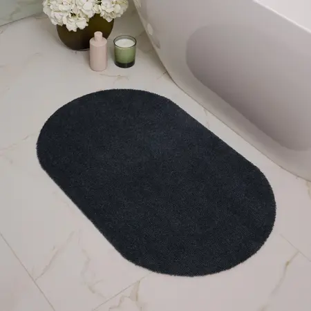My Mat Soft Bathroom Charcoal 50x80 Oval - image 2