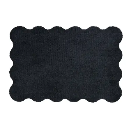 My Mat Soft Bathroom Charcoal 50x80 Scallop - image 1