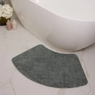 My Mat Soft Bathroom Ghost Grey 50x80 Curve - image 2