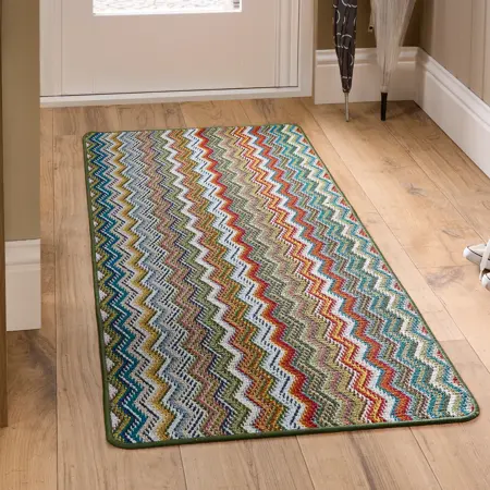 My Stain Resistant Candy Multi Green Zig Zag 67x100 - image 4