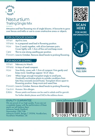 Nasturtium Trailing Single Mix - image 2